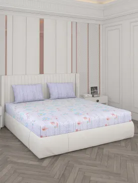 104 TC Cotton Double Bedsheet with 2 Pillow Covers