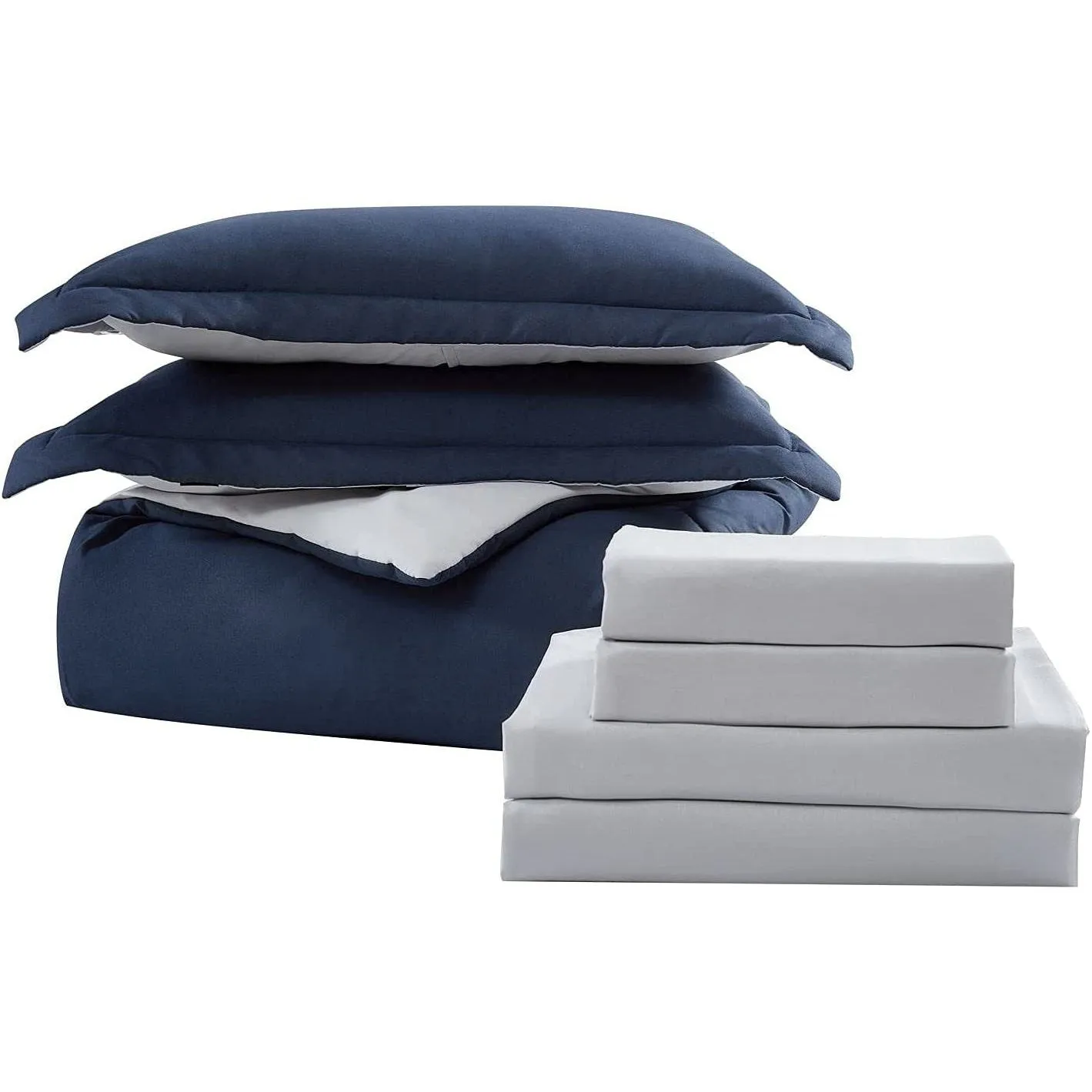 7-Piece Set: Chestnut Reversible Bed in a Bag Bedding Collection