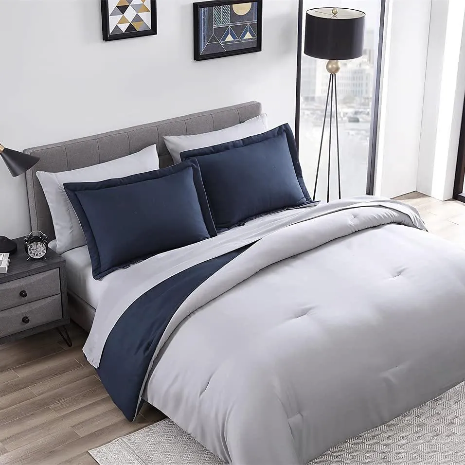 7-Piece Set: Chestnut Reversible Bed in a Bag Bedding Collection