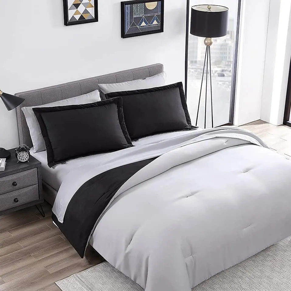 7-Piece Set: Chestnut Reversible Bed in a Bag Bedding Collection