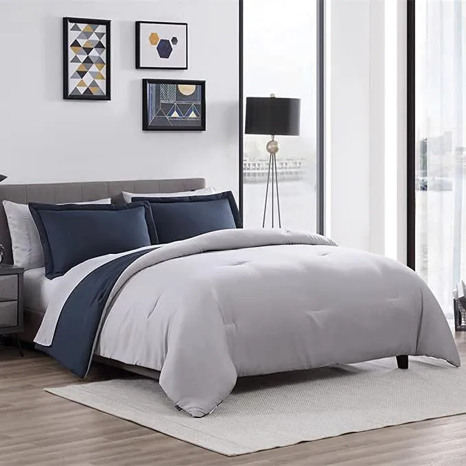 7-Piece Set: Chestnut Reversible Bed in a Bag Bedding Collection