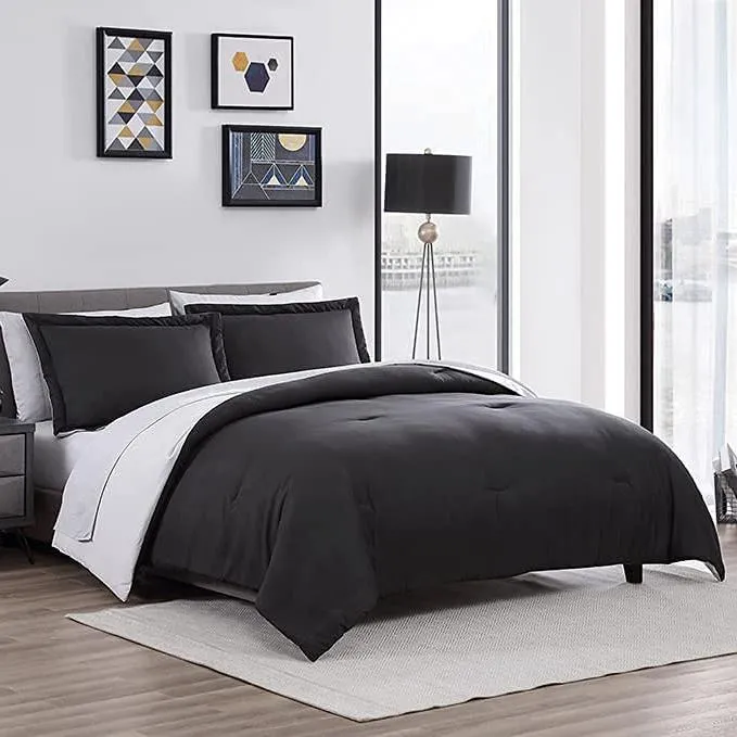 7-Piece Set: Chestnut Reversible Bed in a Bag Bedding Collection