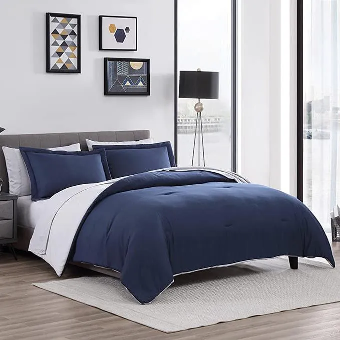 7-Piece Set: Chestnut Reversible Bed in a Bag Bedding Collection