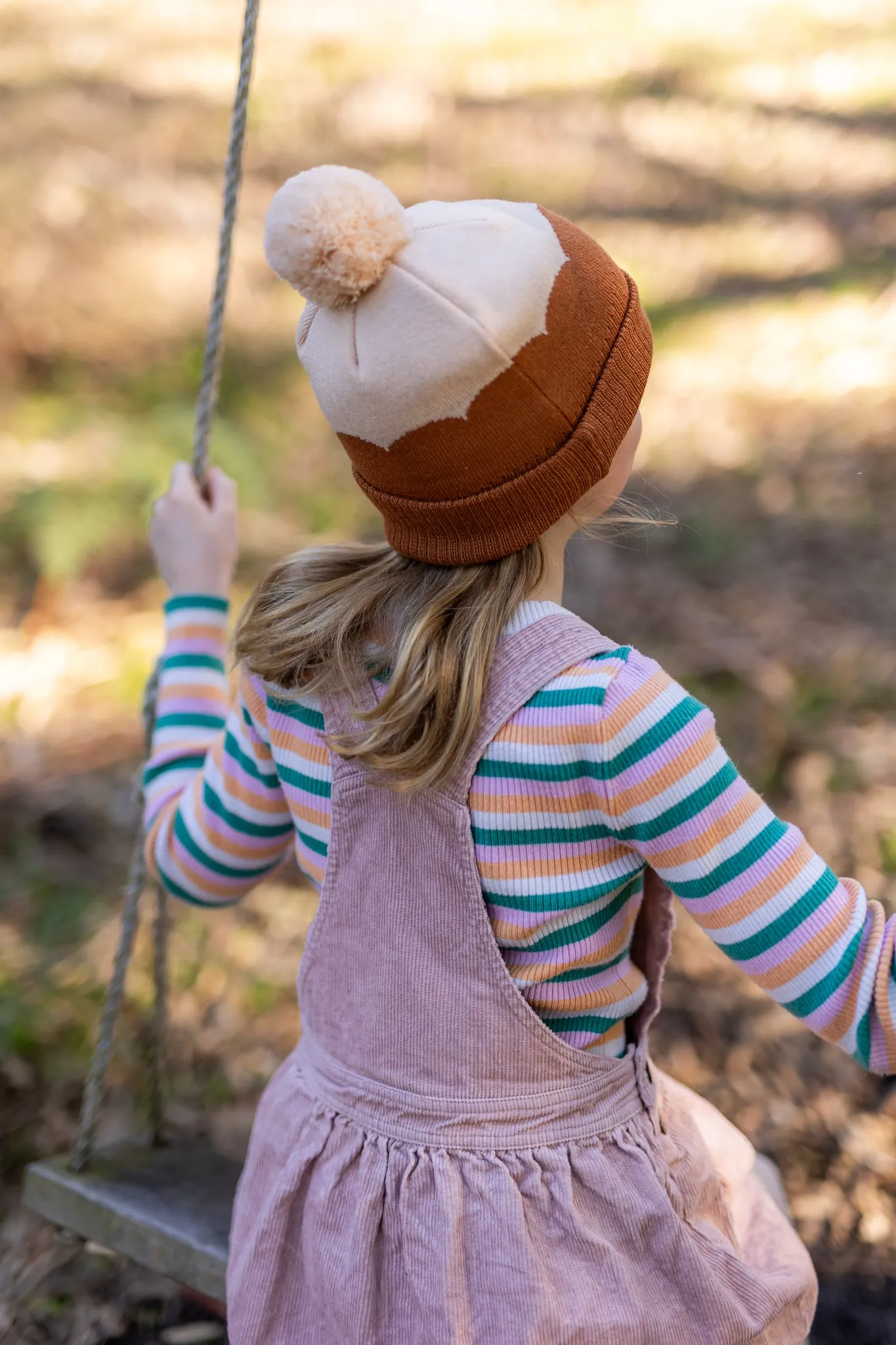 Acorn Scalloped Merino Beanie Caramel