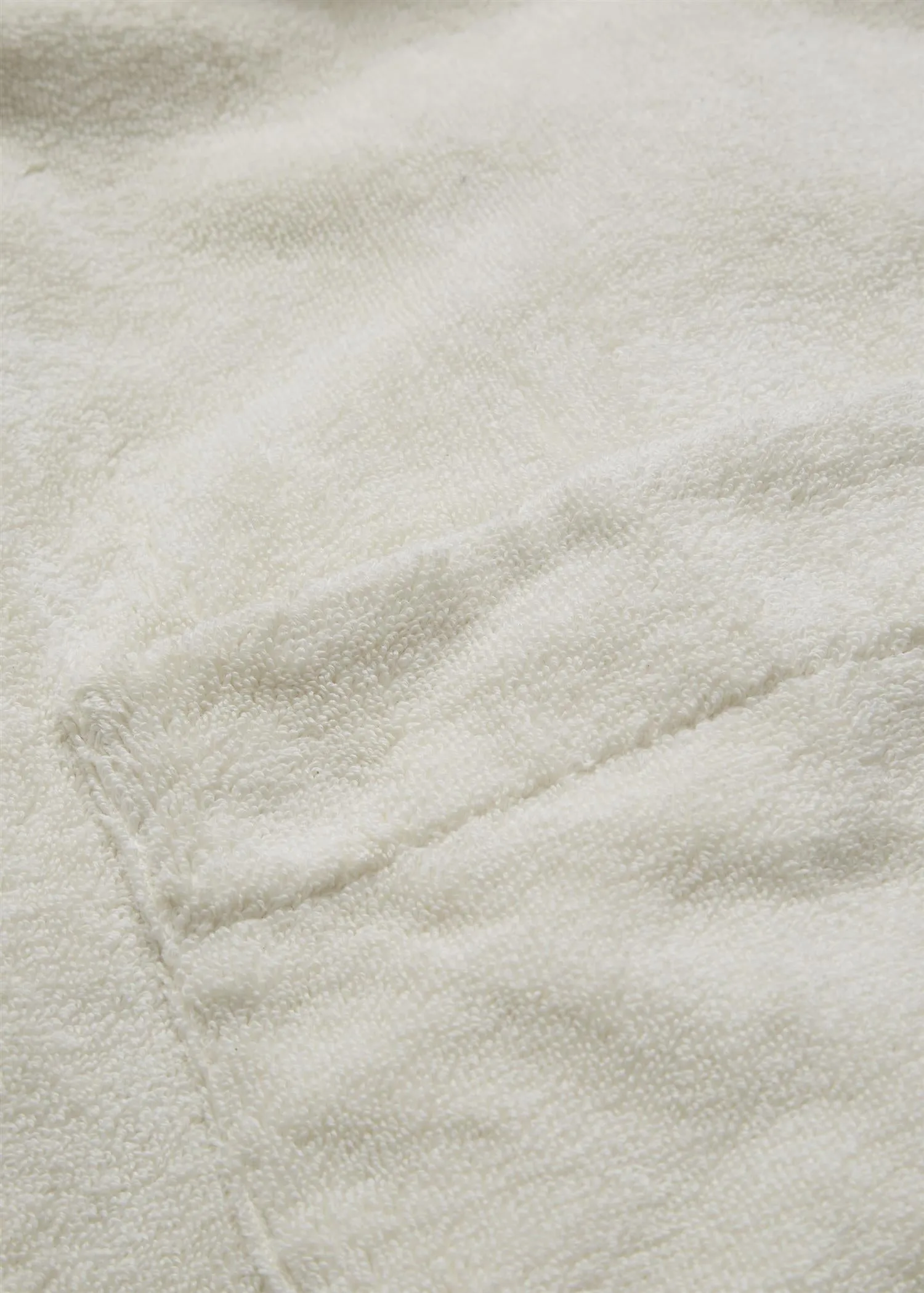 AIAYU DOMUS - Hooded Bathrobe Terry - Pure Ecru