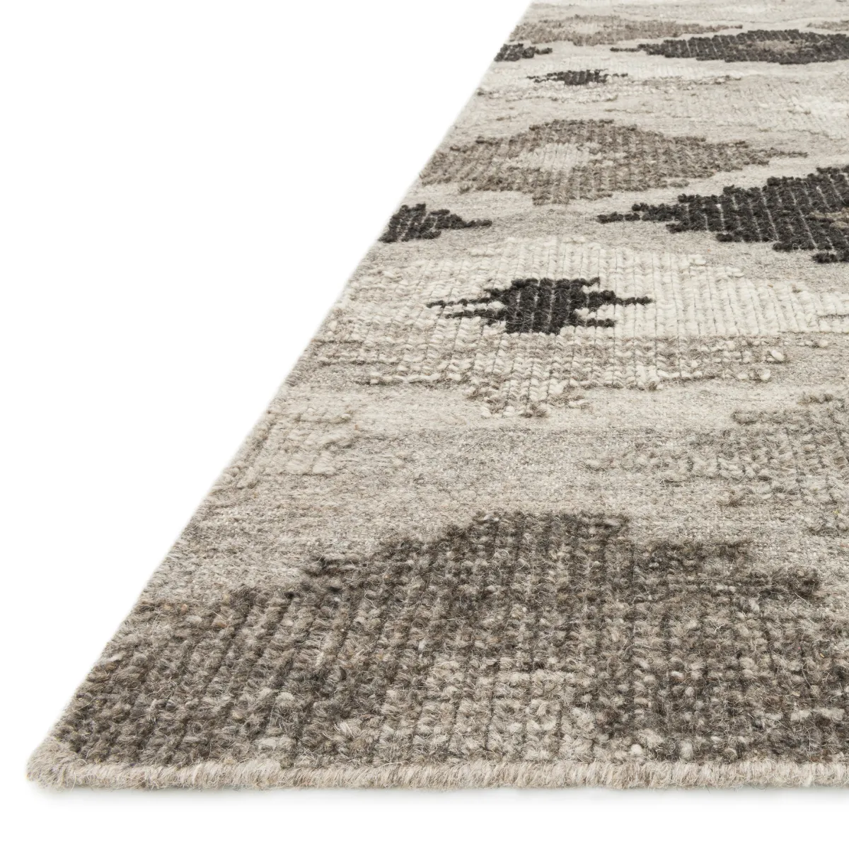 Akina Hand Woven Rug in Grey/Charcoal