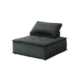 Anna - Velvet Armless Lounge Chair by Couch.com