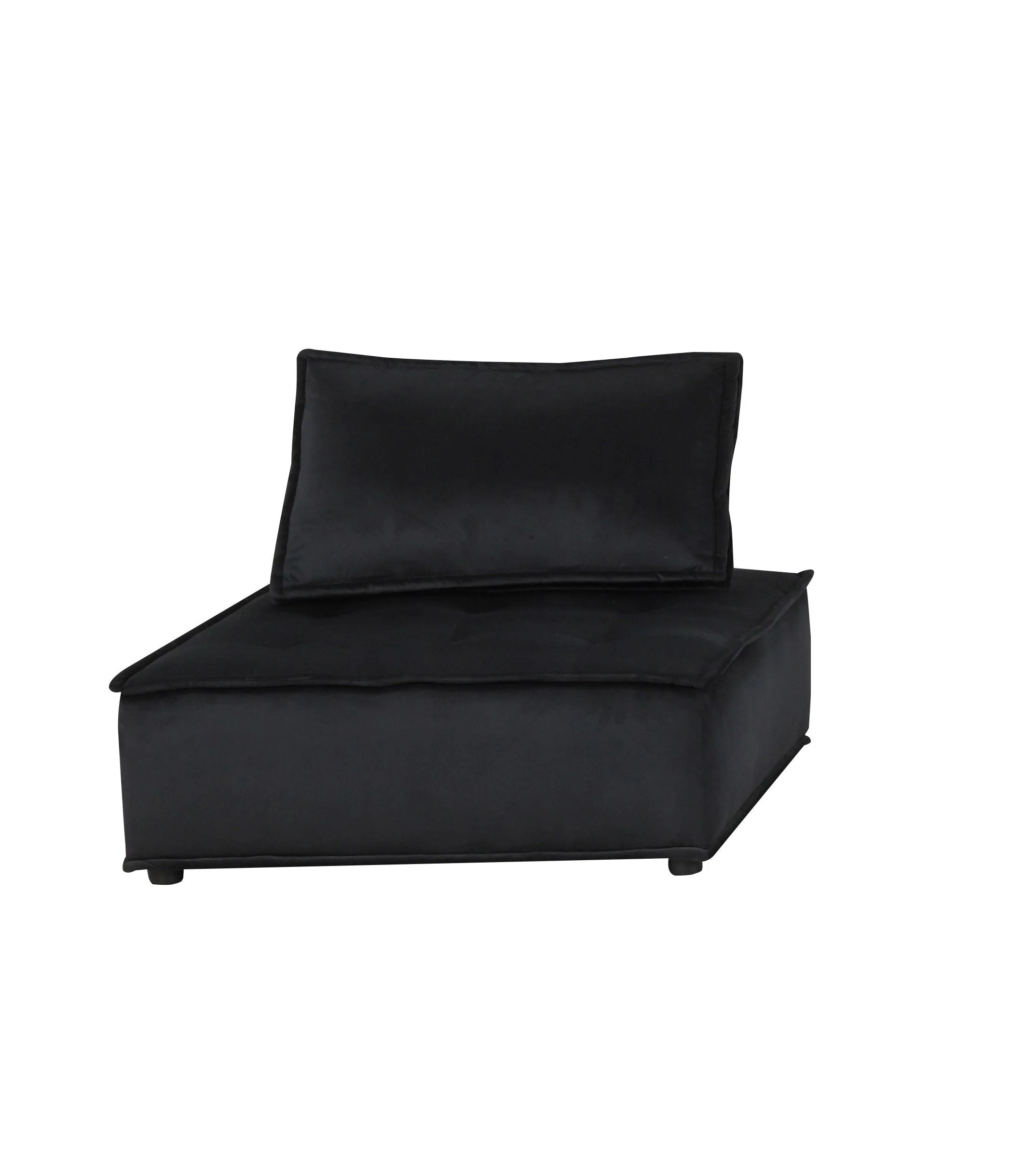 Anna - Velvet Armless Lounge Chair by Couch.com