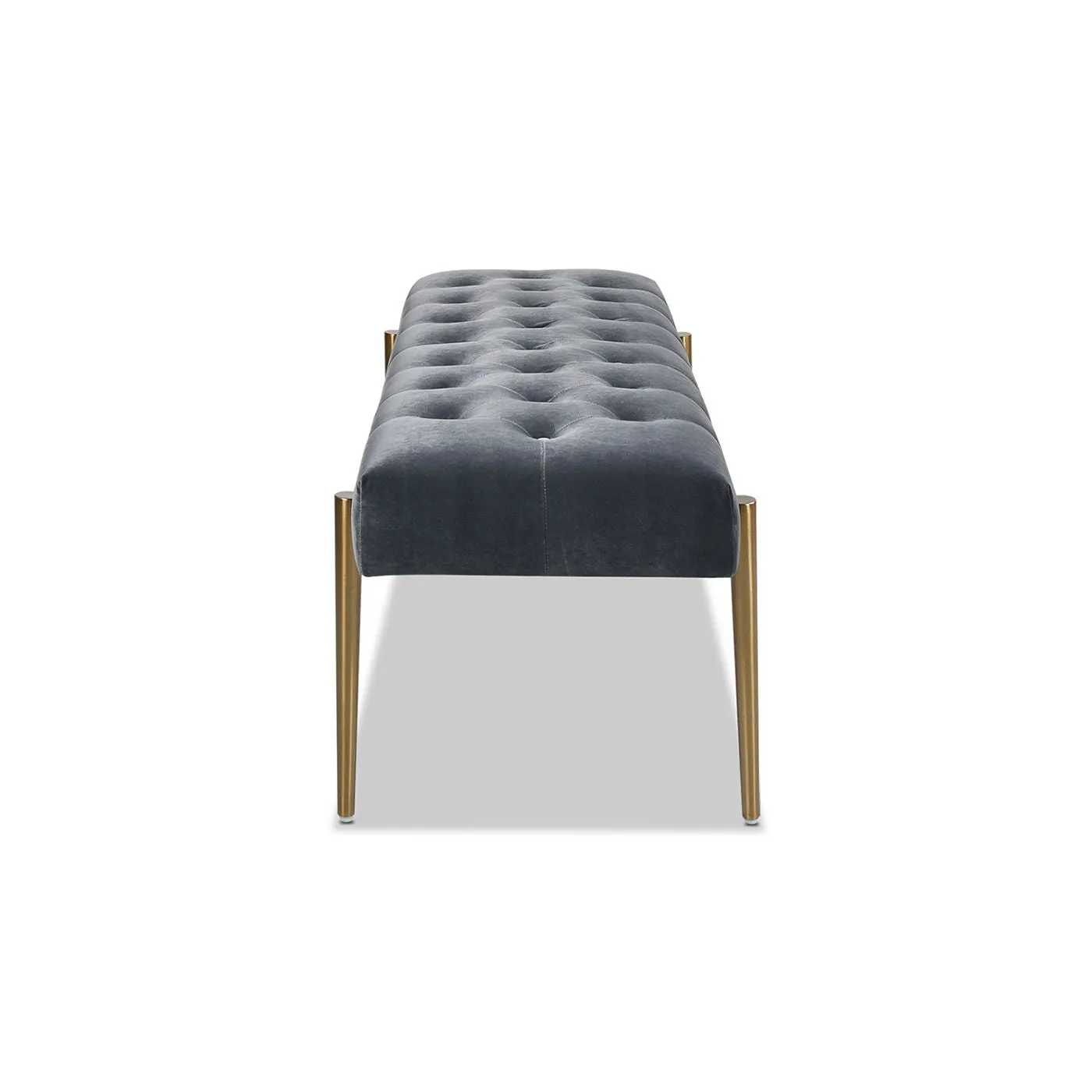 Aria - Upholstered Gold Accent Bench by Couch.com