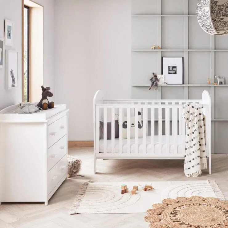 Babymore Aston 2 Piece Room Set - White