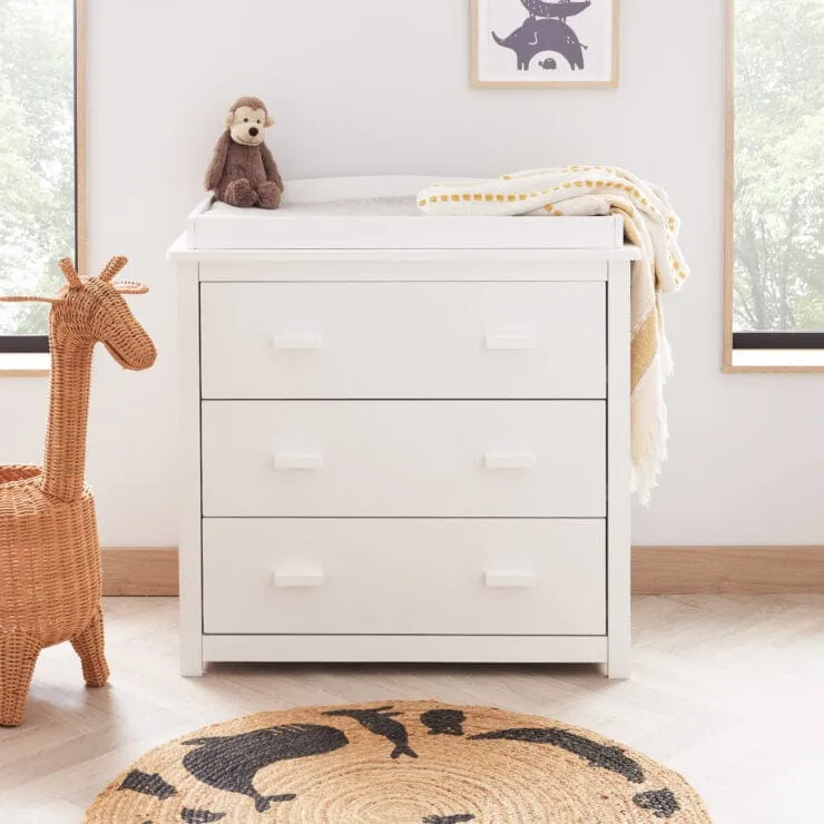 Babymore Aston 2 Piece Room Set - White