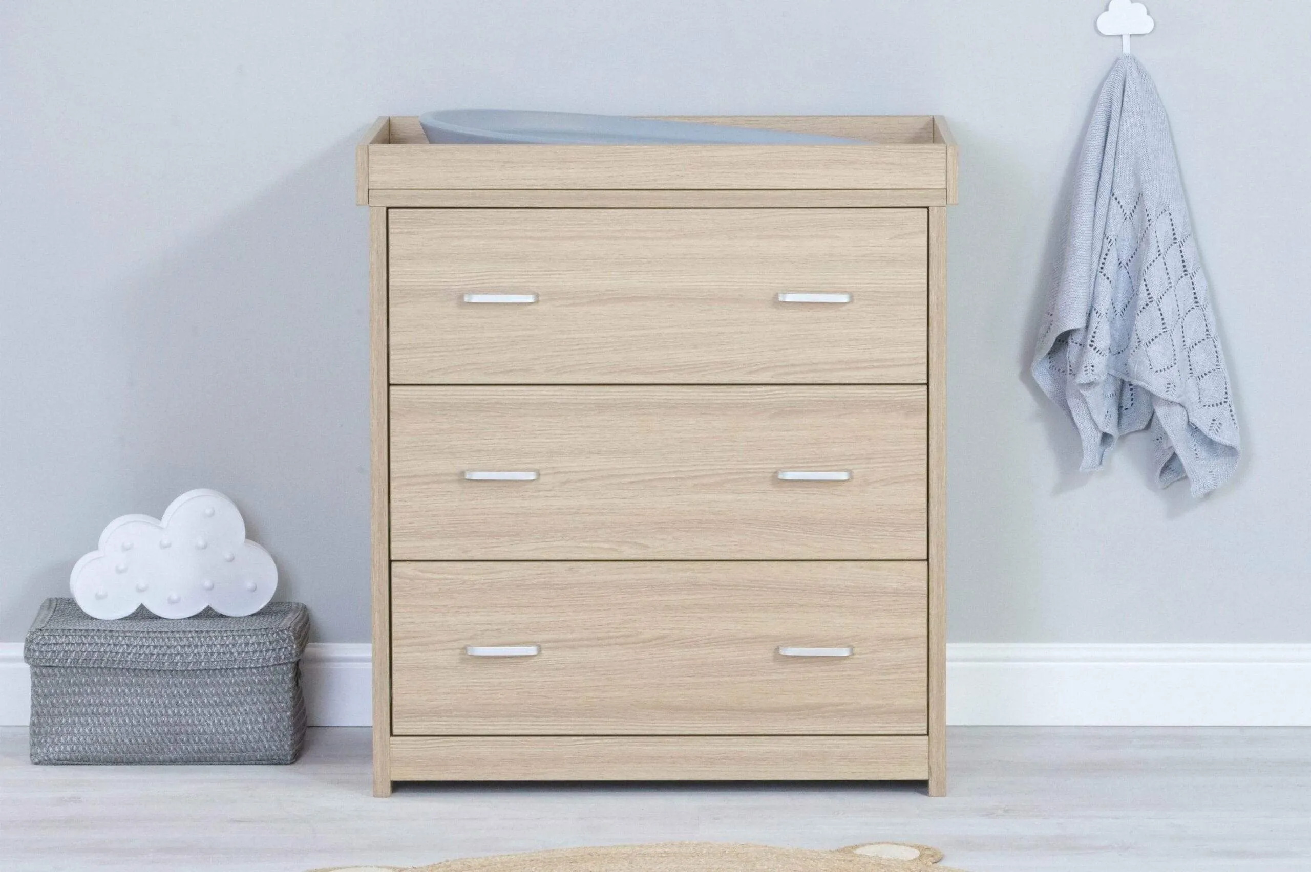 Babymore Luno 2 Piece Furniture Set - Oak