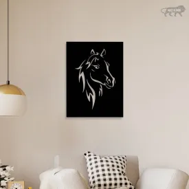 Beautiful Horse Face Metal Wall Art