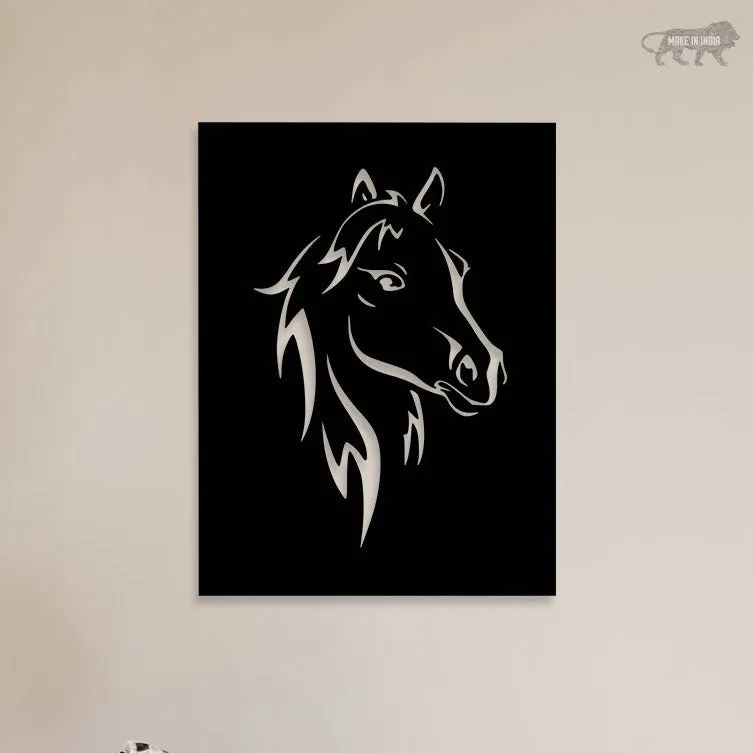 Beautiful Horse Face Metal Wall Art