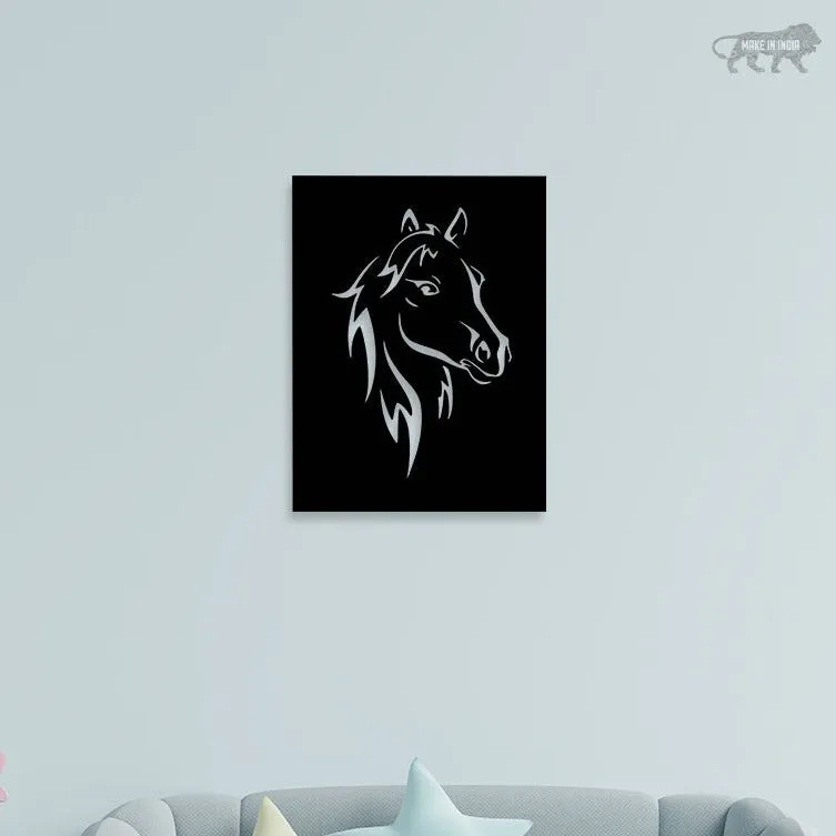 Beautiful Horse Face Metal Wall Art