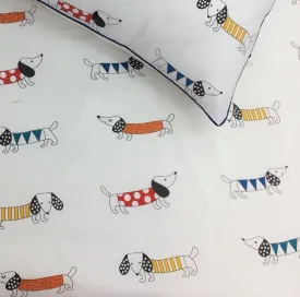 Bedsheet Set - Puppy Love - Single/Double Bed Sizes Available