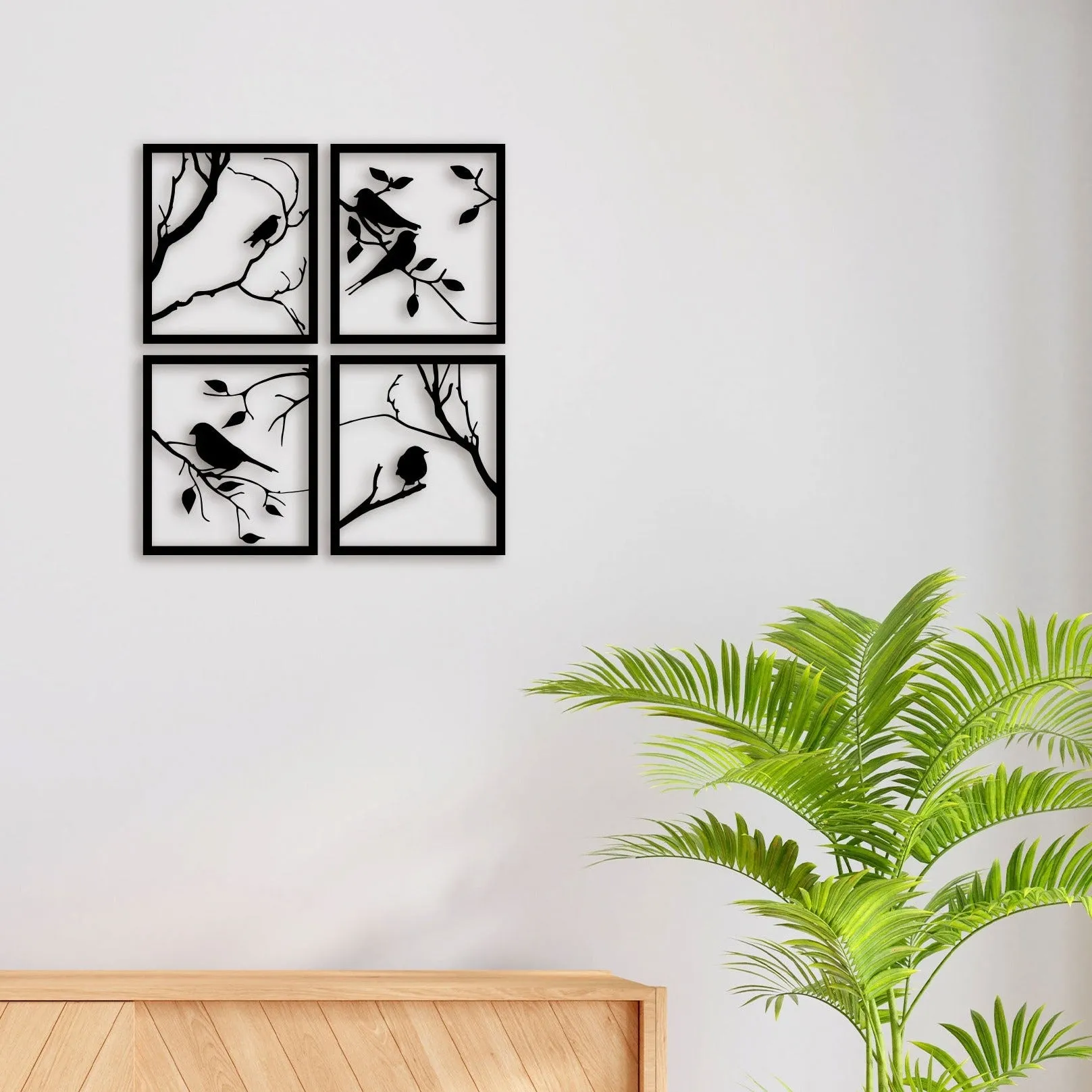 Birds Panel Metal Wall Art