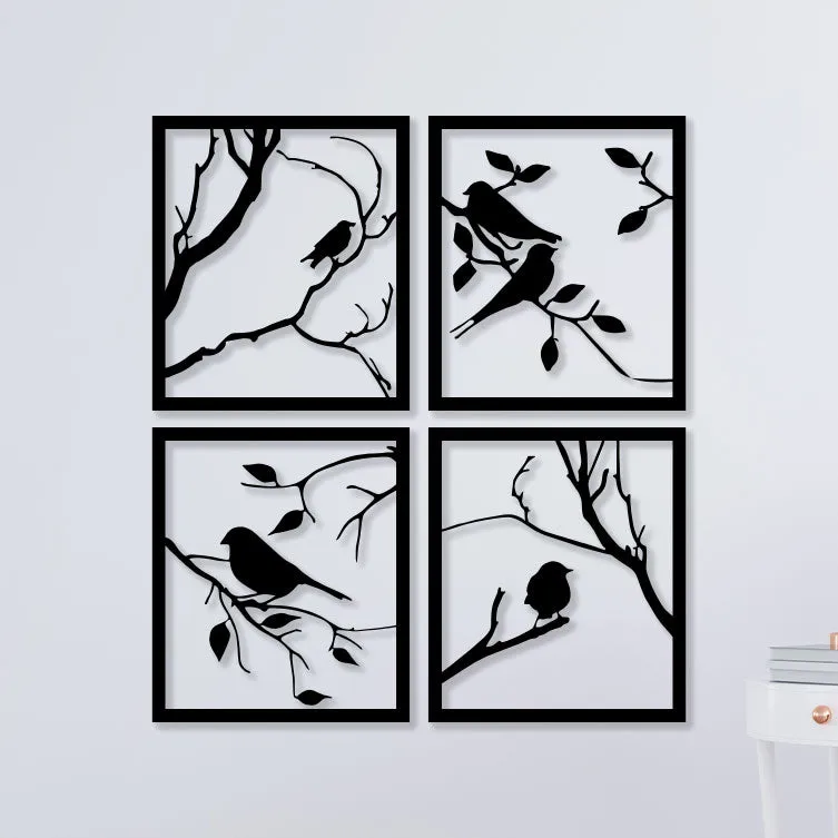 Birds Panel Metal Wall Art