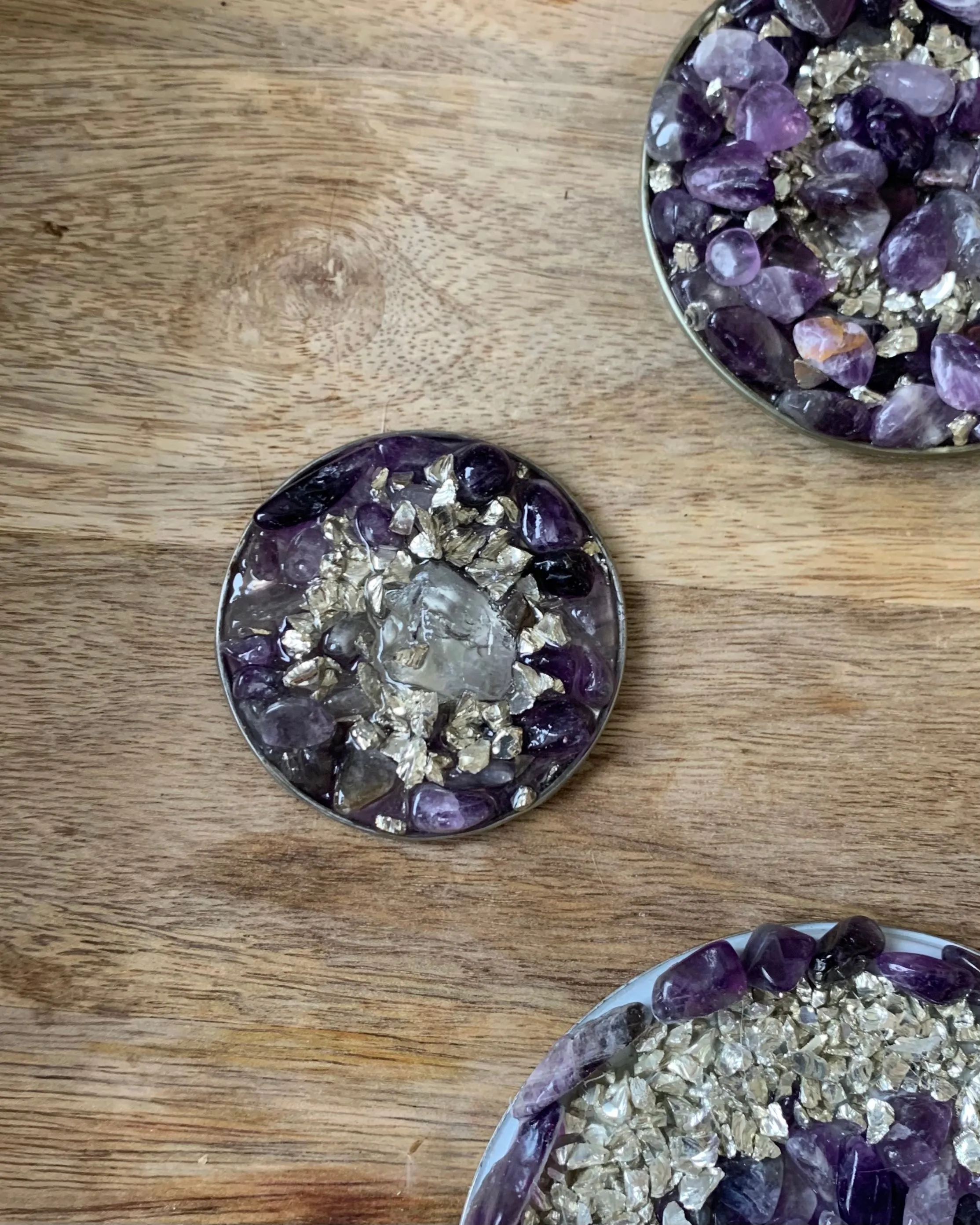 Boho Amethyst Medallion Art