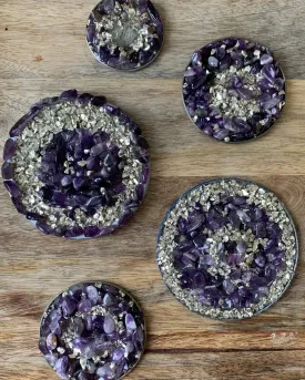 Boho Amethyst Medallion Art
