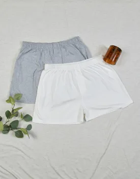 Buy 1 Get 1 Free Men's Essentials boxer Shorts-White/Grey