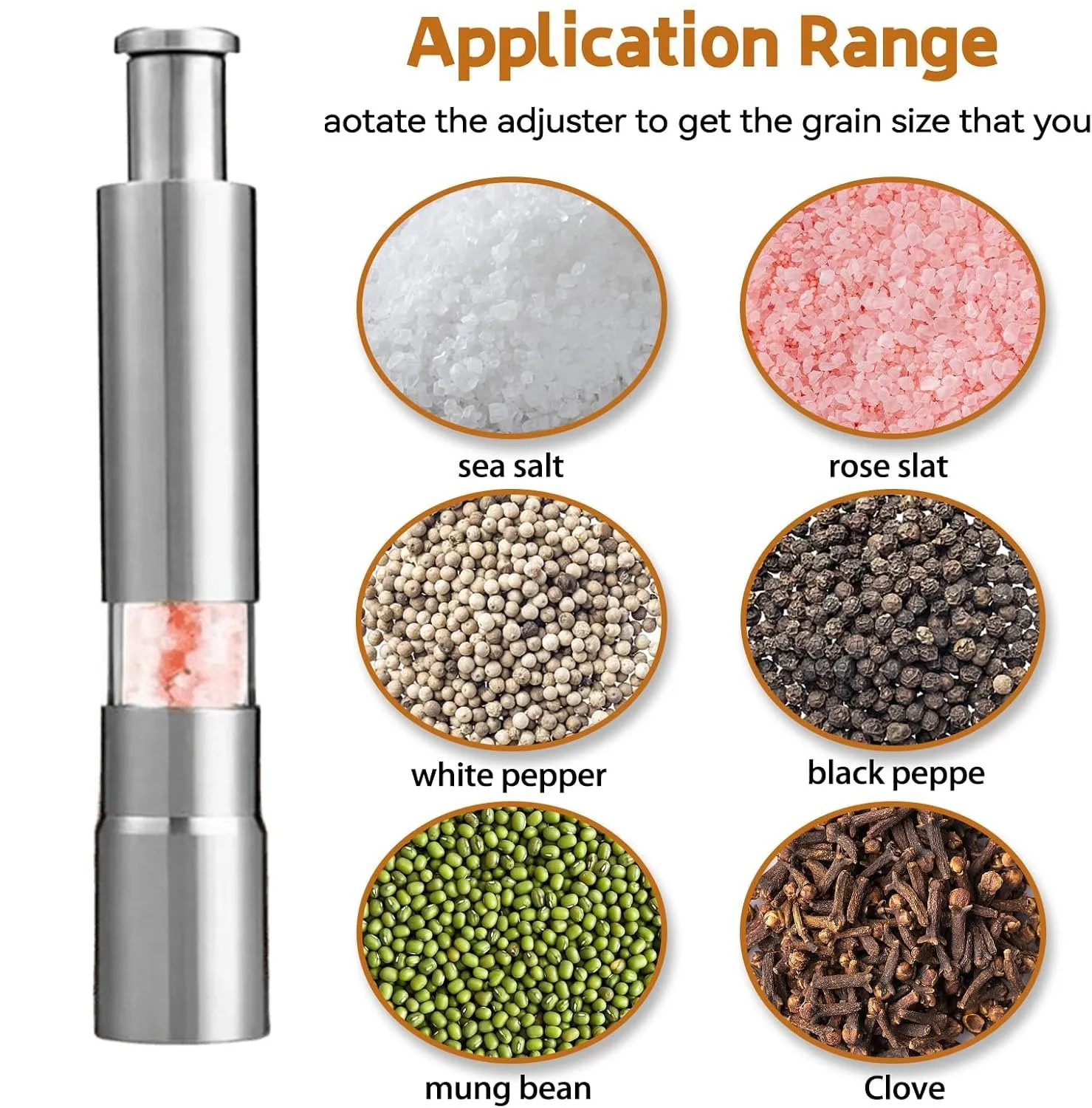 BUY 2 GET 1 FREE Salt, Pepper & Spice Grinder