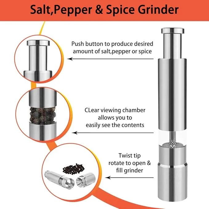 BUY 2 GET 1 FREE Salt, Pepper & Spice Grinder