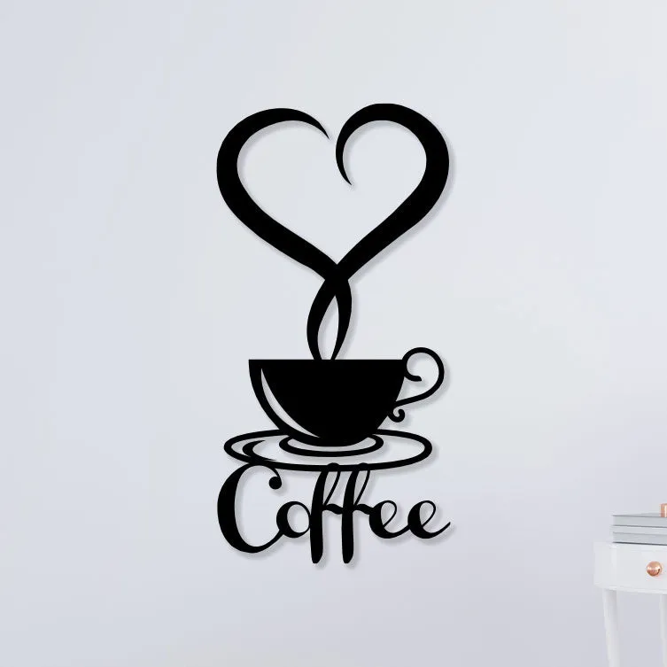 Coffee With Love Metal Wall Art
