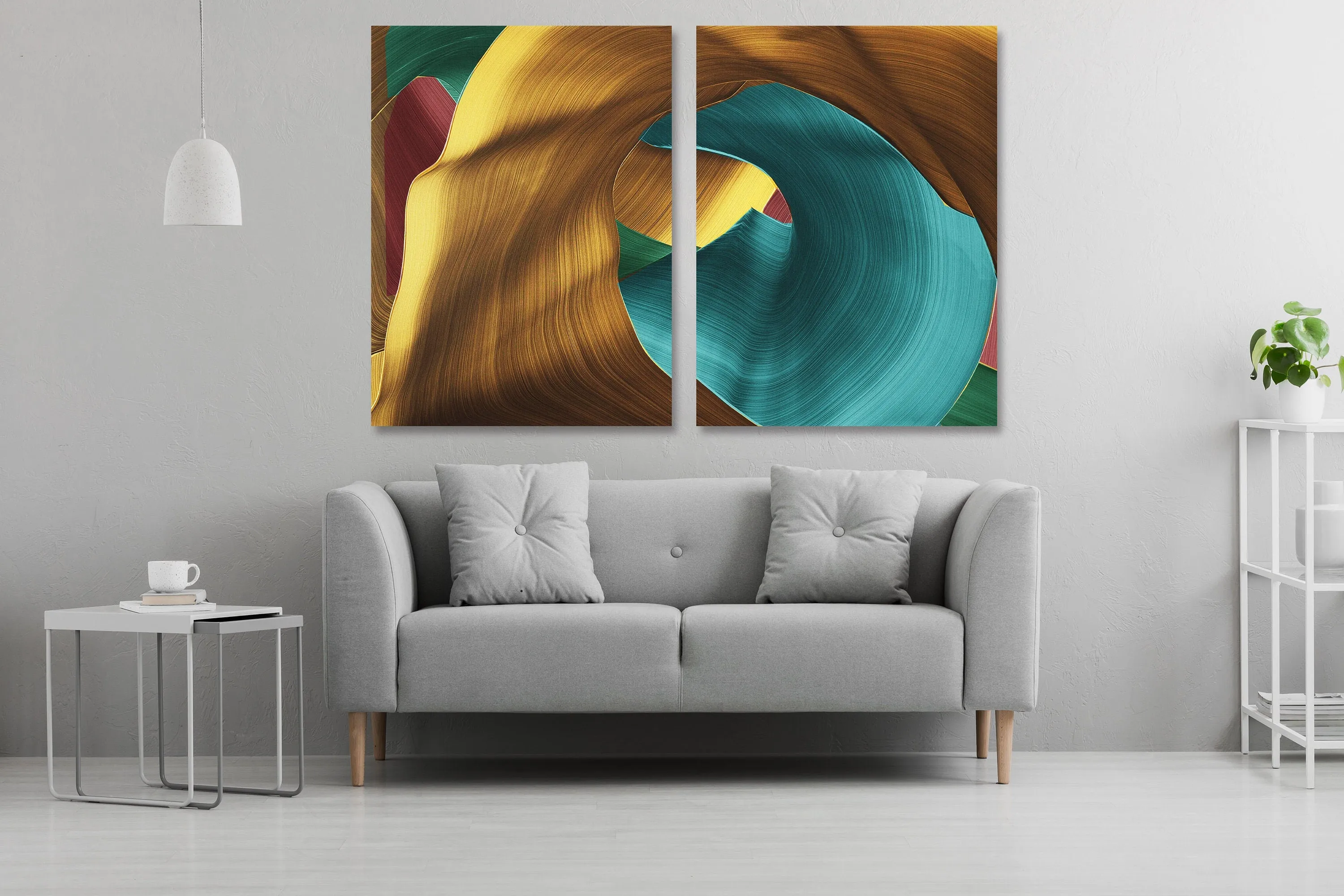 Creative wall art Abstract wall art, neutral gallery wall, trendy canvas painting, modern wall art, multi panel wall art