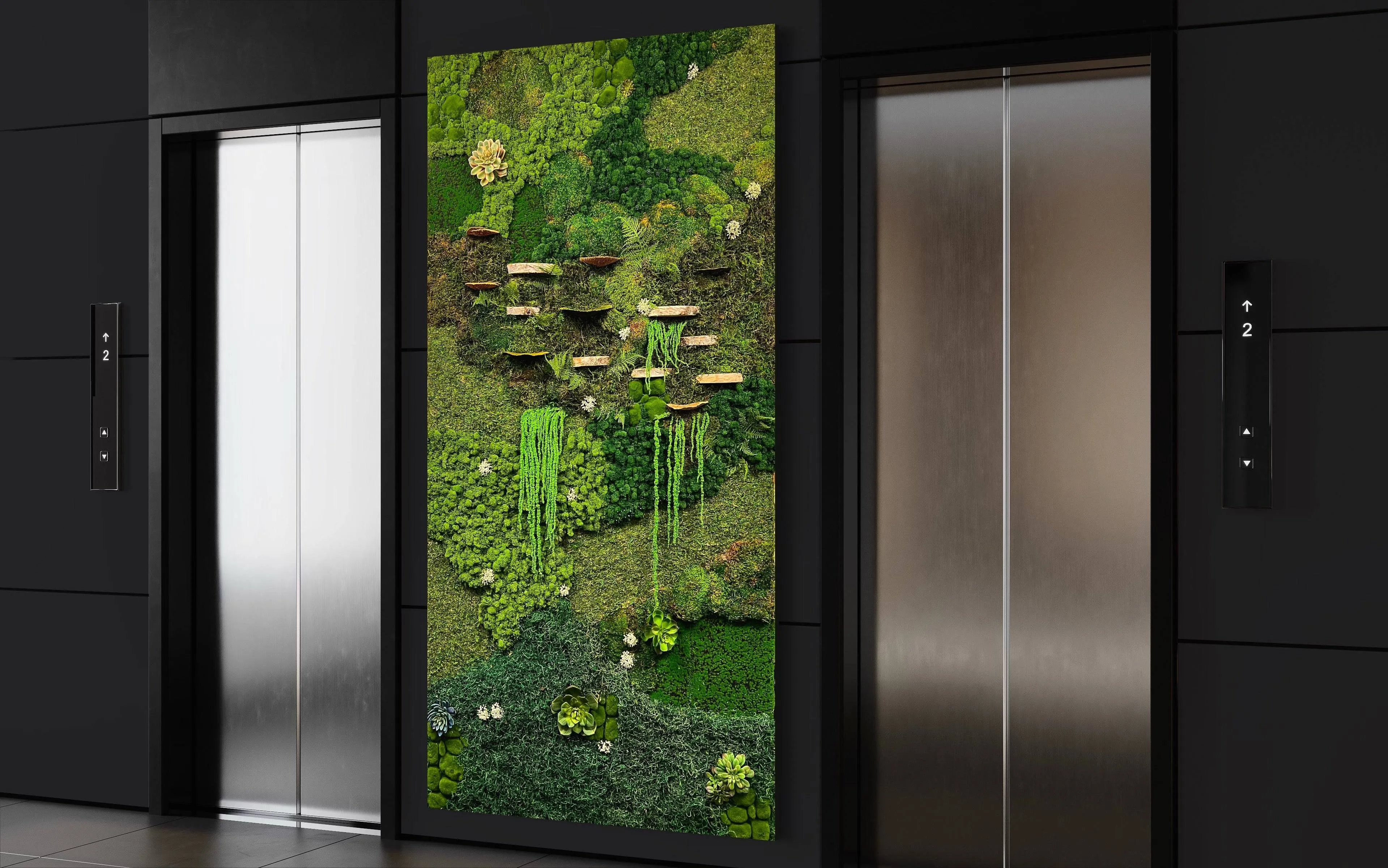 Ecosystem Moss Art Panels