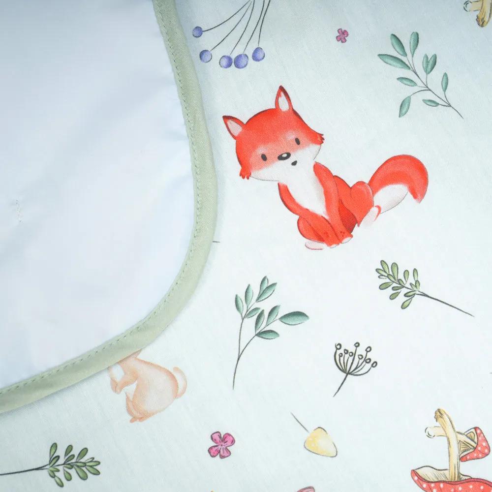Fancy Fluff Organic Bed Protector - Woodland