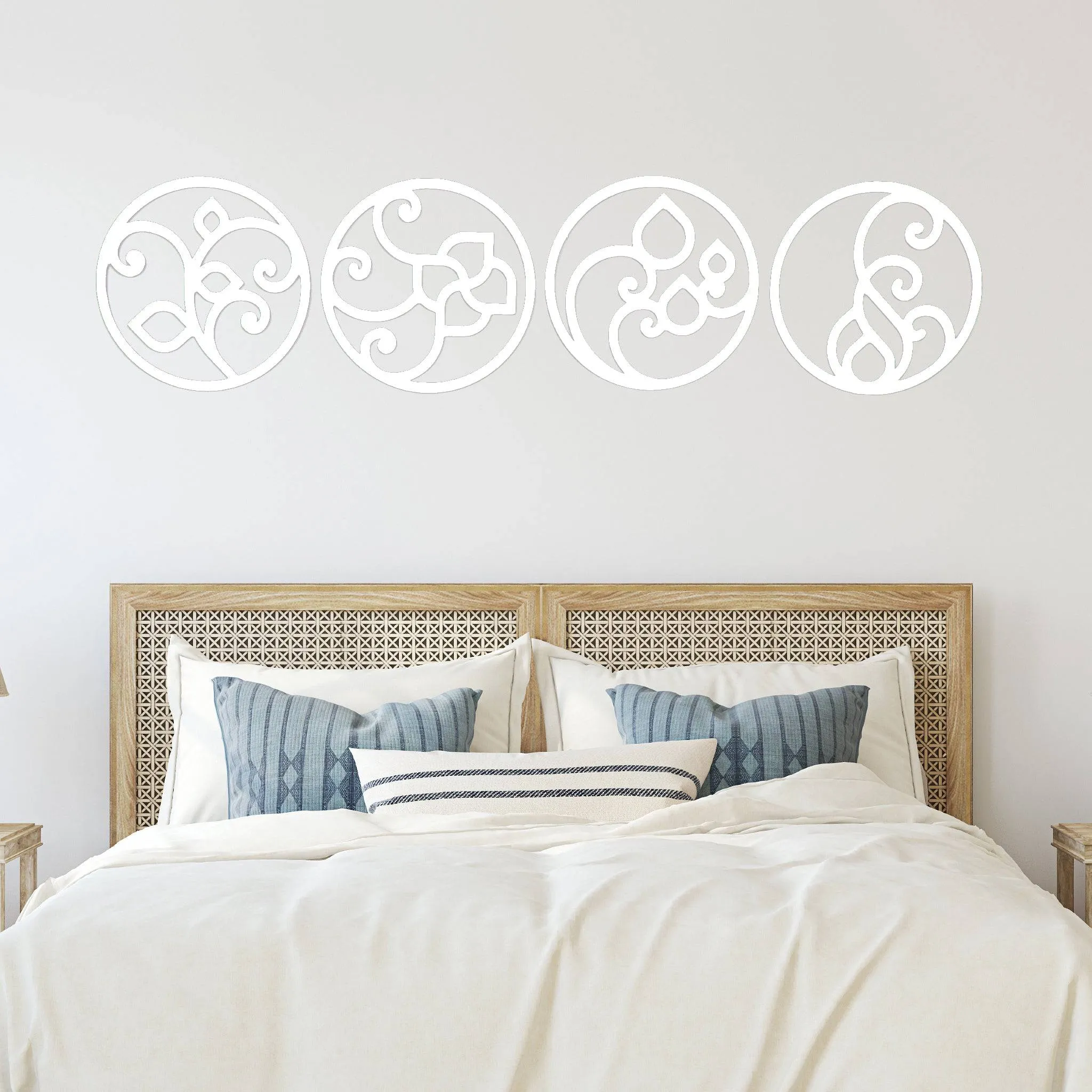 Four Circle Elements - Metal Wall Art