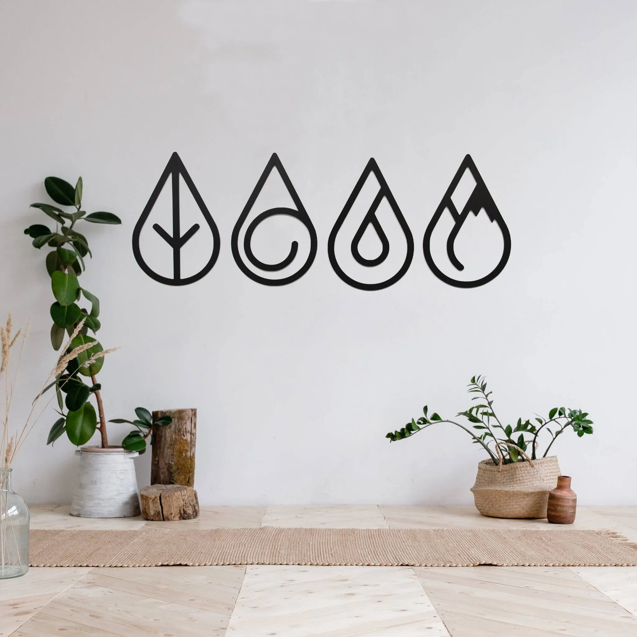 Four Elements - Metal Wall Art