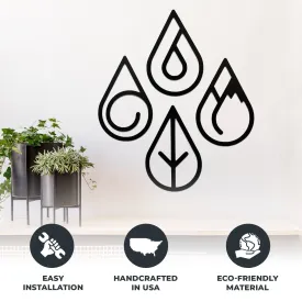 Four Elements - Metal Wall Art