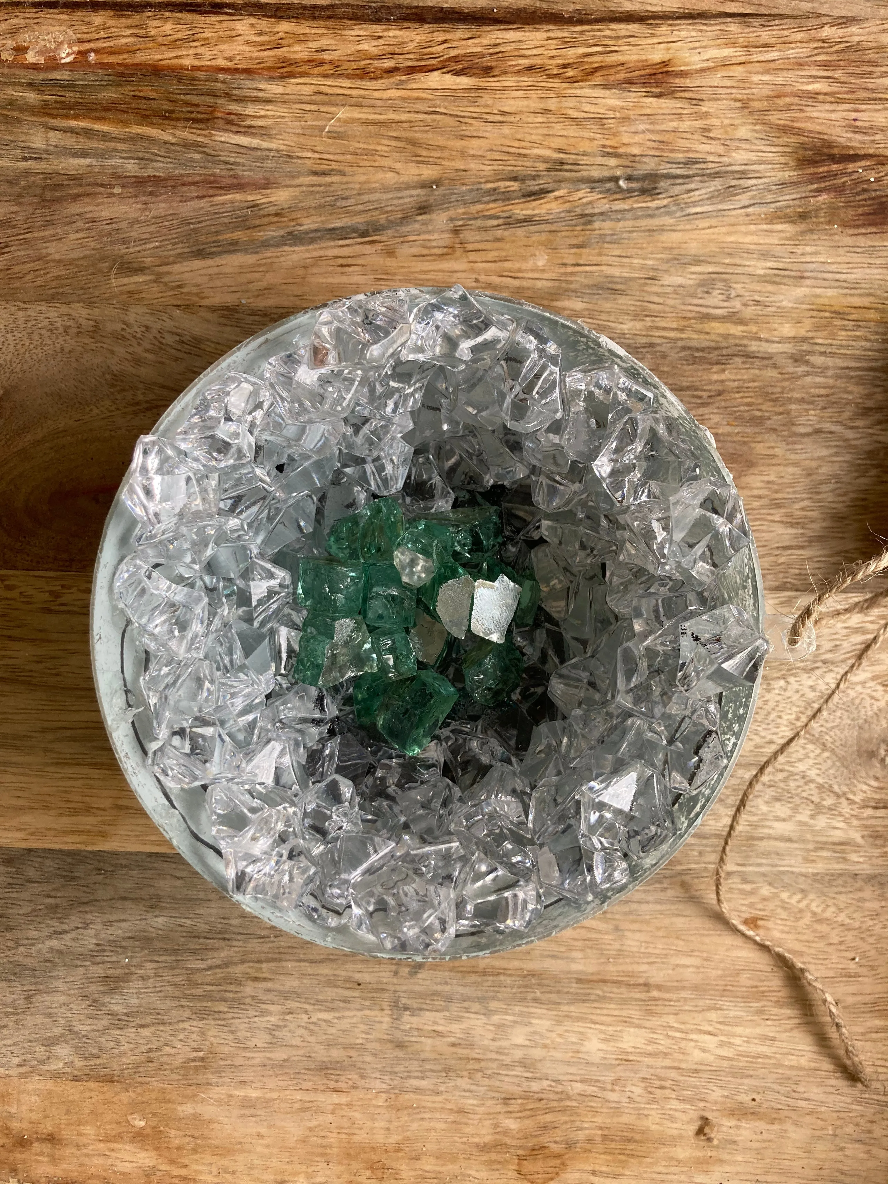 Geode wall hanging in Ocean