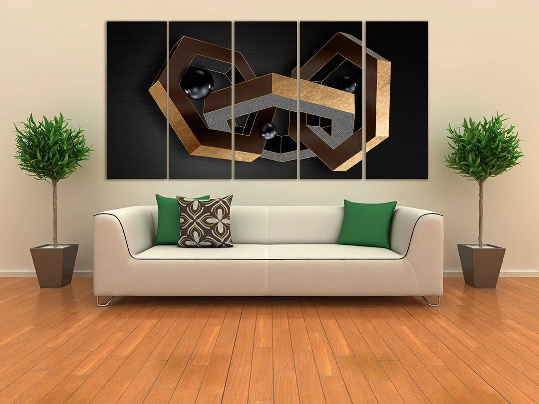 Geometric wall art Modern abstract art Abstract art print Multi panel canvas room wall decor Abstract wall art Abstract painting