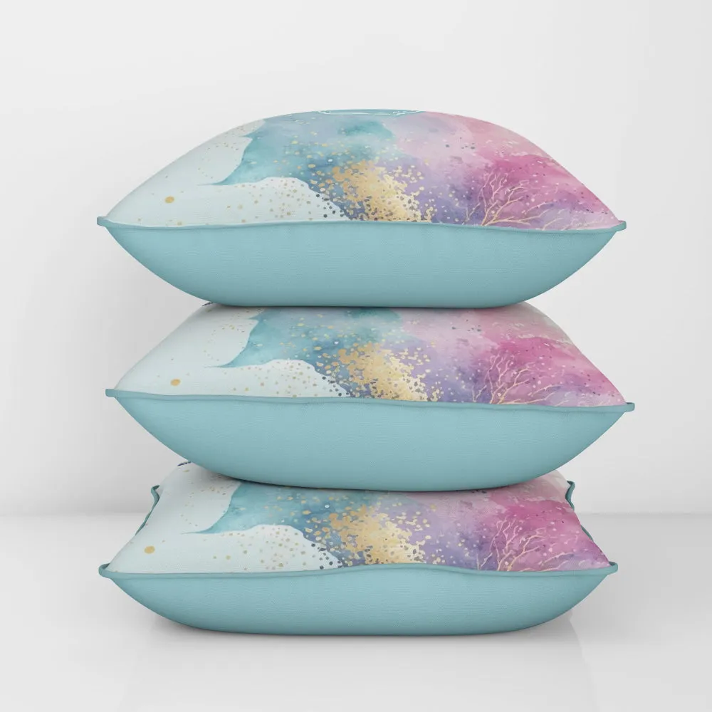 Gilded Strokes Cushion Cover