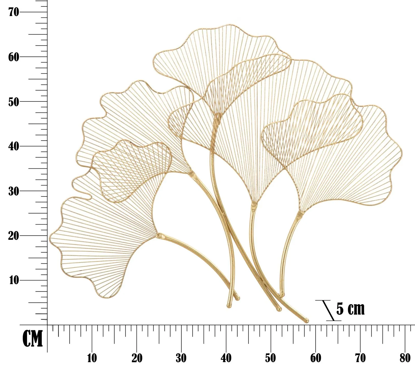 Glam Golden Leaf Wall Decoration