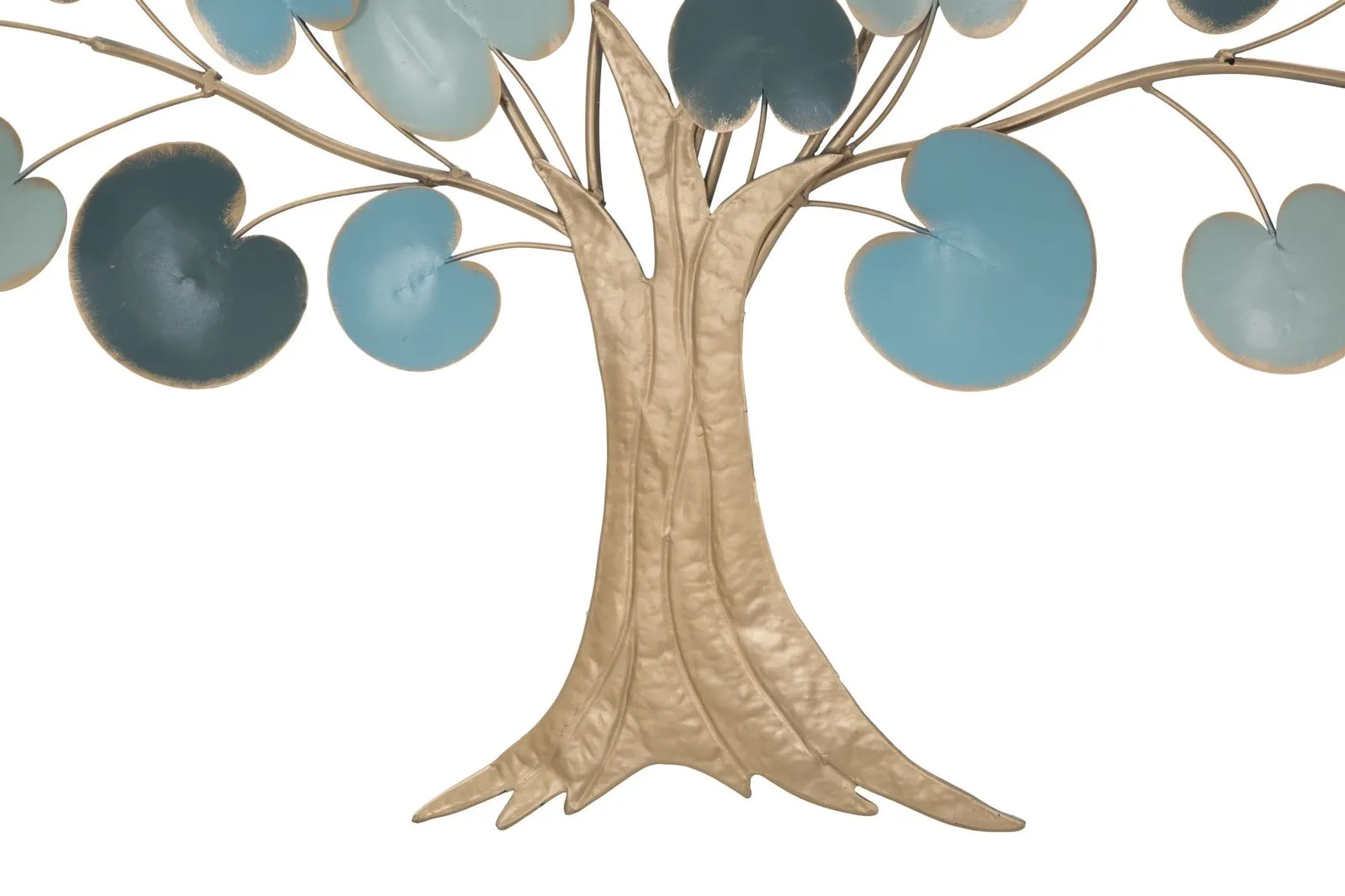 Golden & Blue Tree Wall Decor