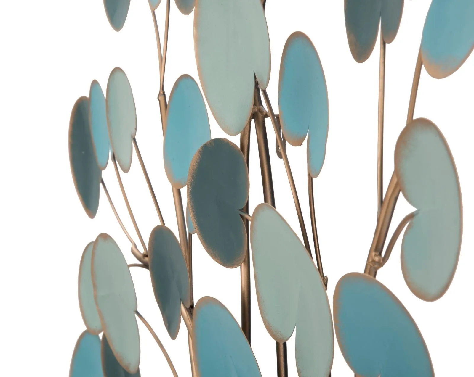 Golden & Blue Tree Wall Decor