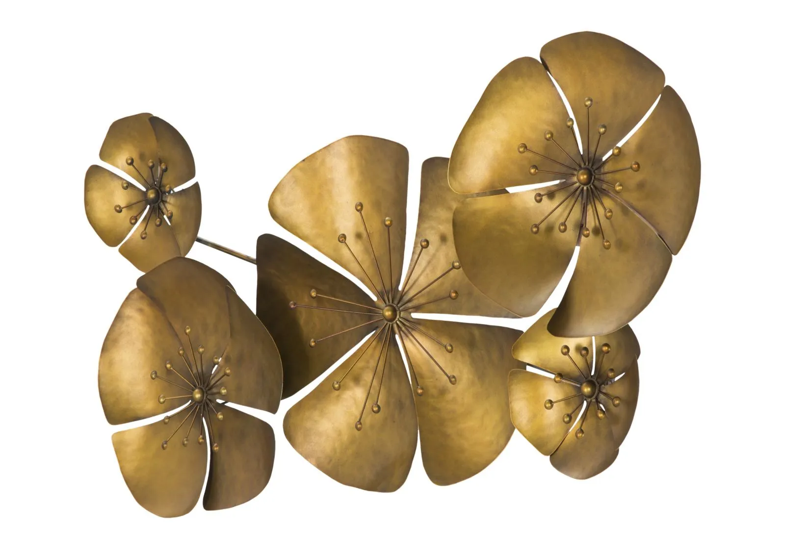 Golden Flower Wall Decor