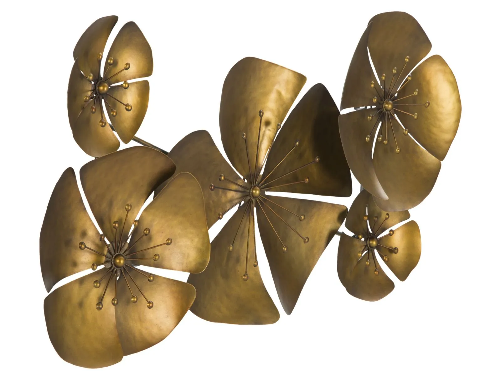Golden Flower Wall Decor
