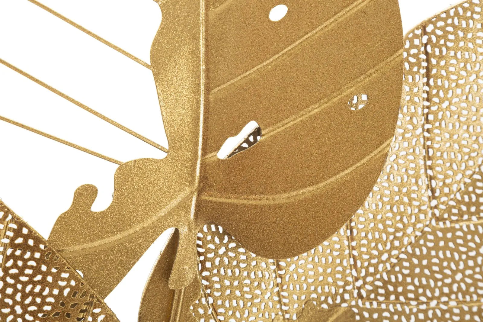 Golden Triple Leaf Wall Decor