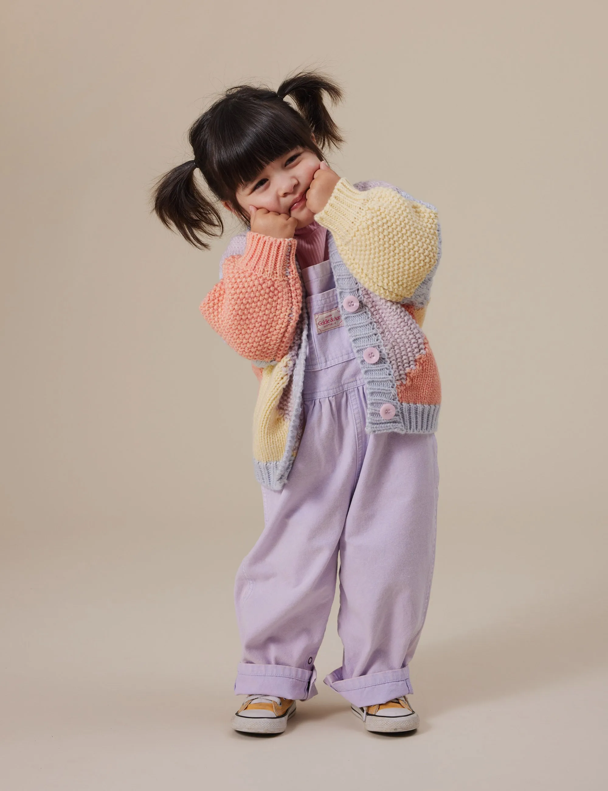 Goldie   Ace Colour Block Knit Cardigan