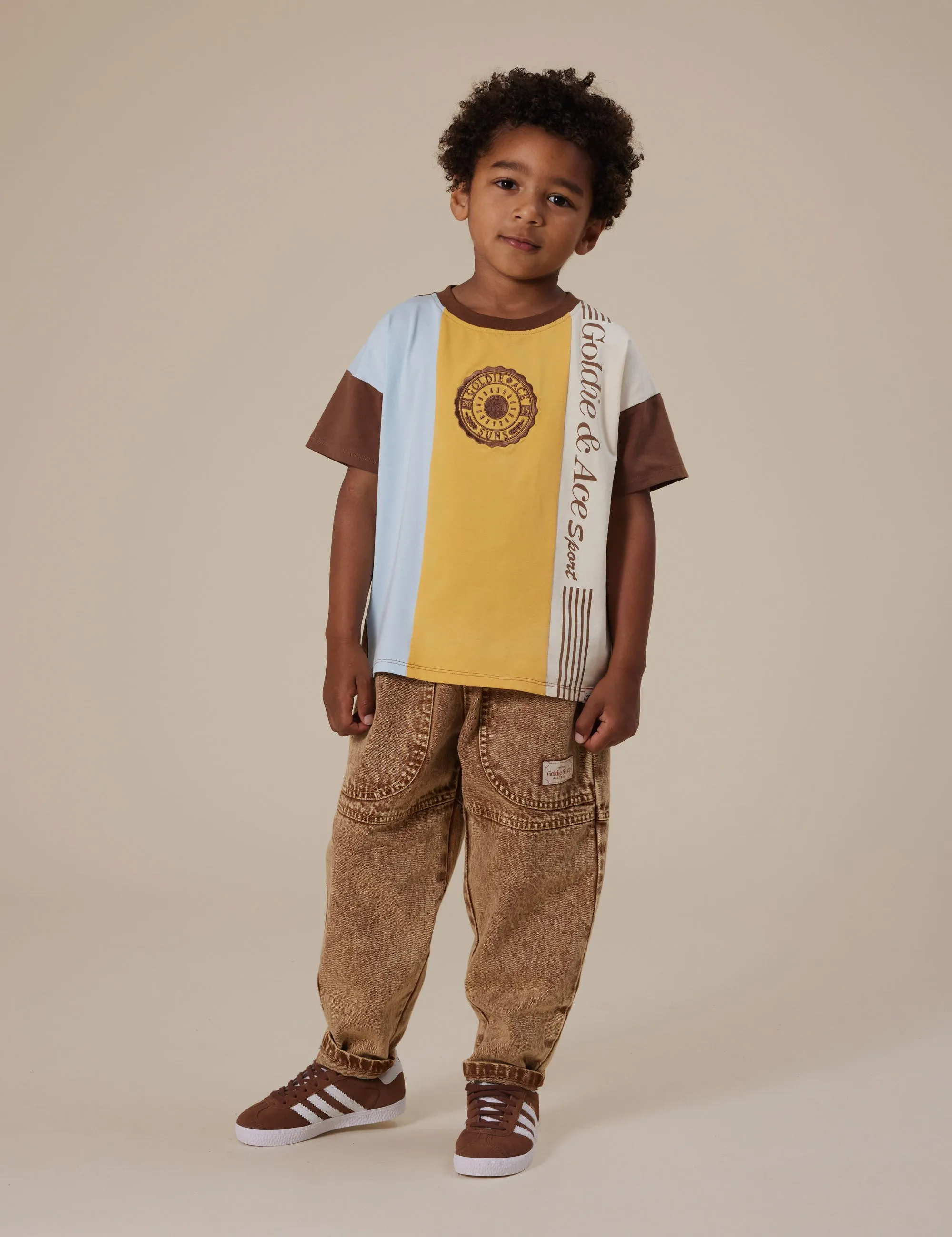 Goldie   Ace Drew Denim Pocket Pant Brown