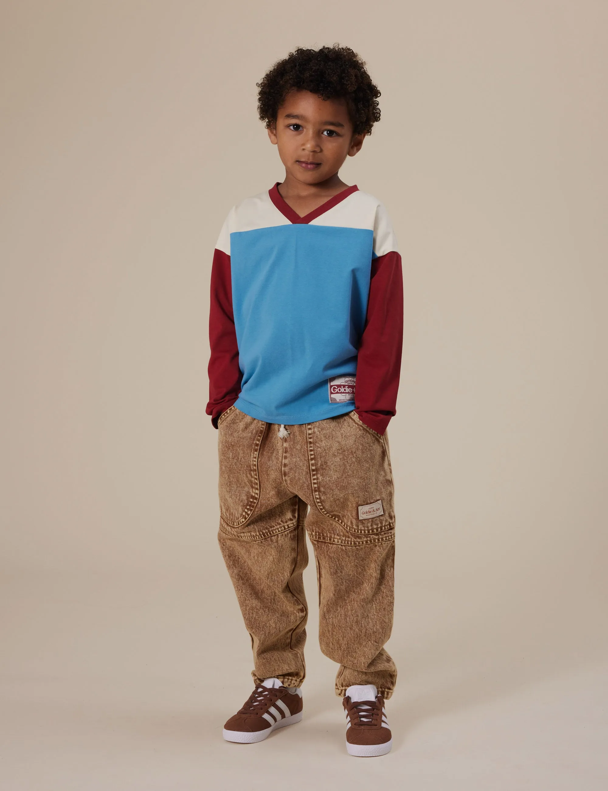 Goldie   Ace Drew Denim Pocket Pant Brown