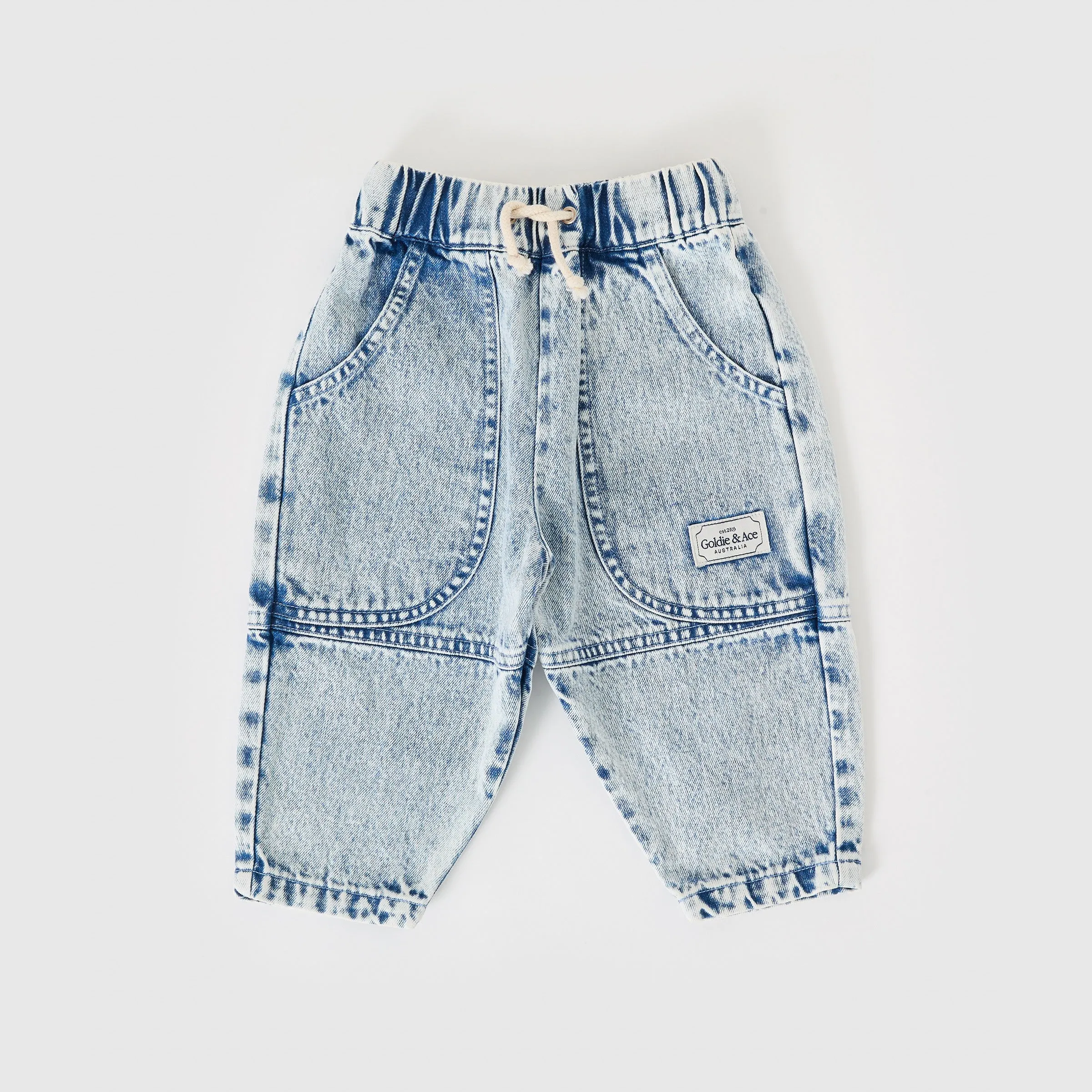 Goldie   Ace Drew Denim Pocket Pant Light Denim