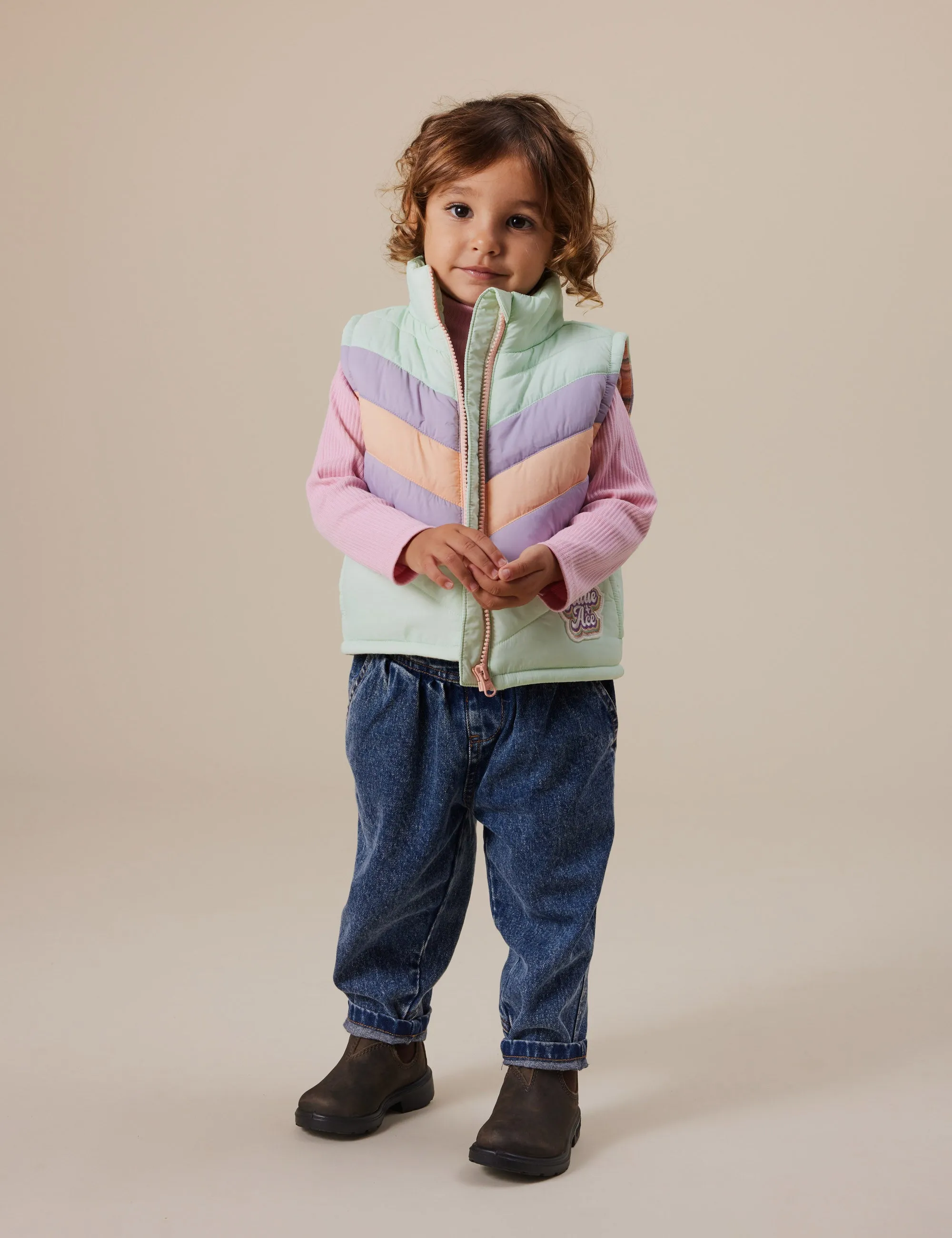 Goldie   Ace Embroidered Rib Skivvy Sweet Pea