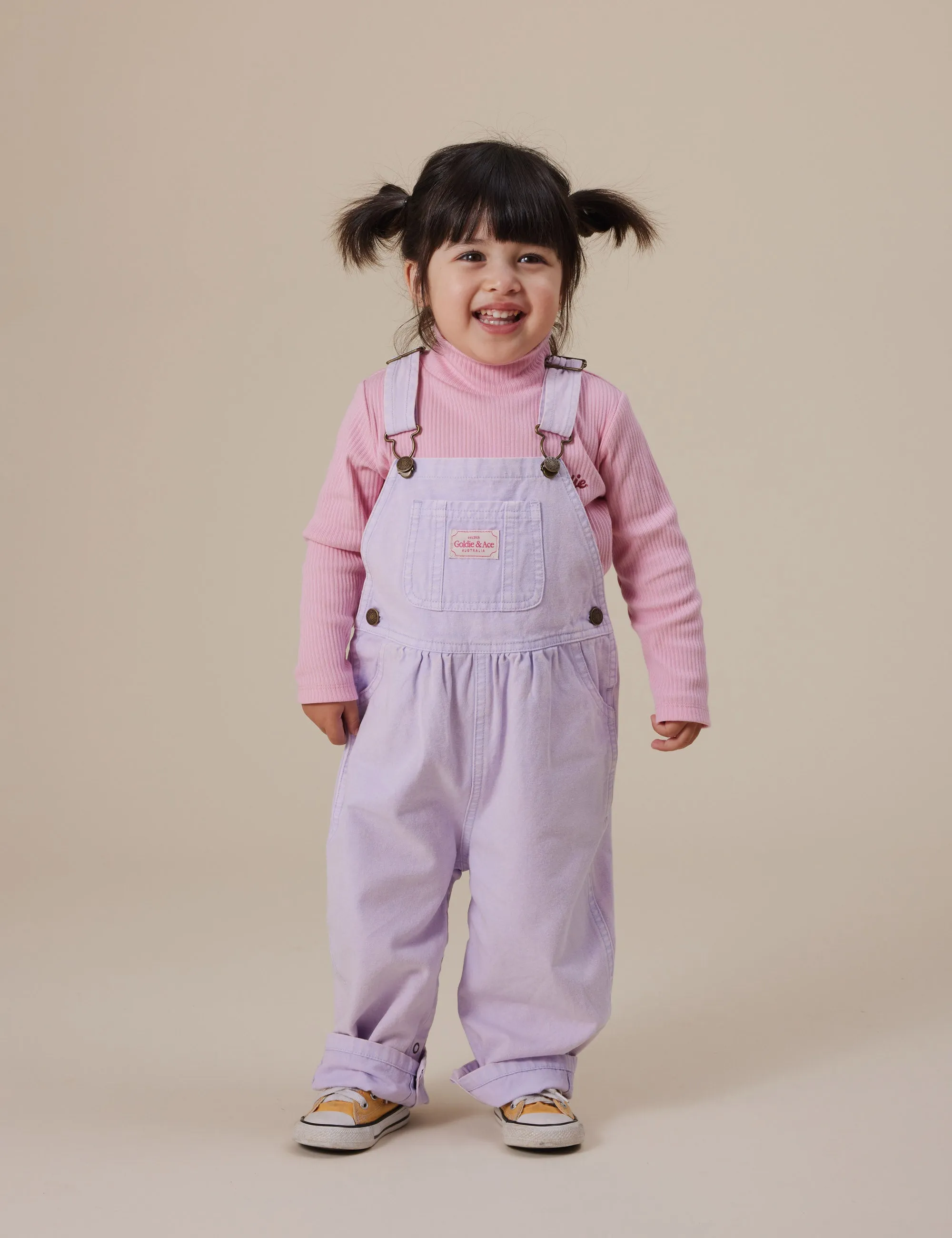 Goldie   Ace Embroidered Rib Skivvy Sweet Pea