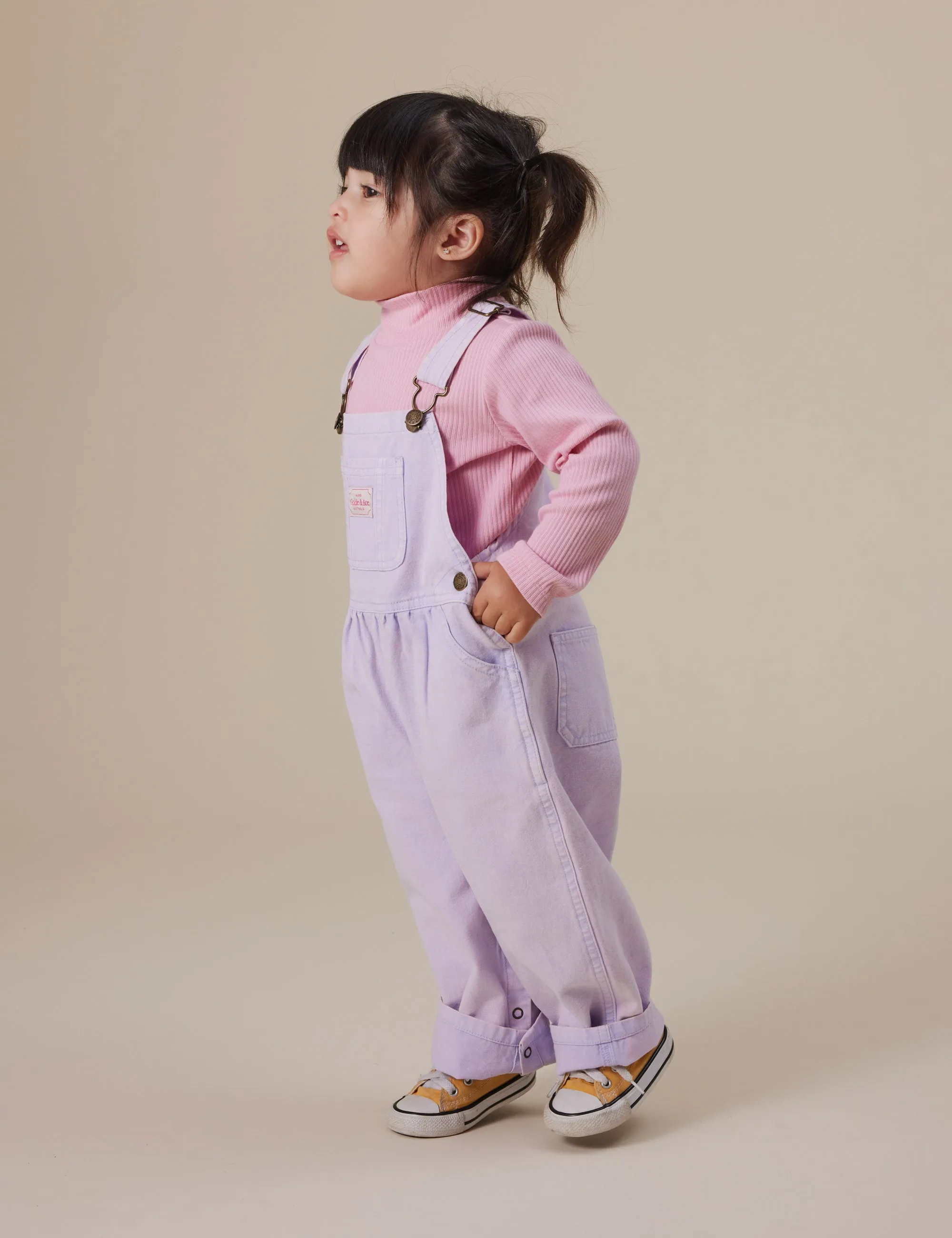 Goldie   Ace Embroidered Rib Skivvy Sweet Pea